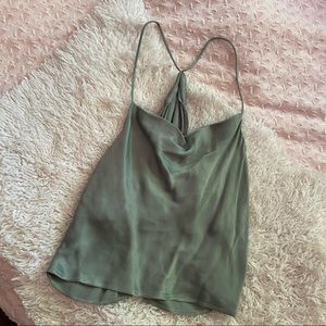 Zara Olive Green Blouse